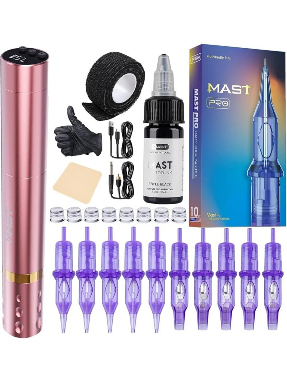 Wireless Tattoo Pen Machine Kit - Slim Design, Adjustable Speed, Easy to Use